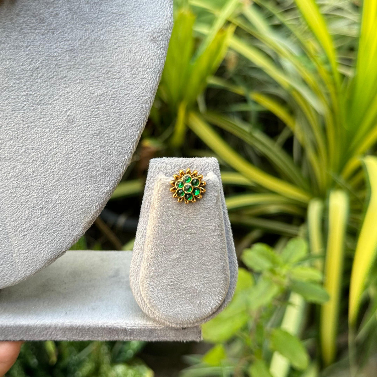 Elephant Floral necklace-green-N17