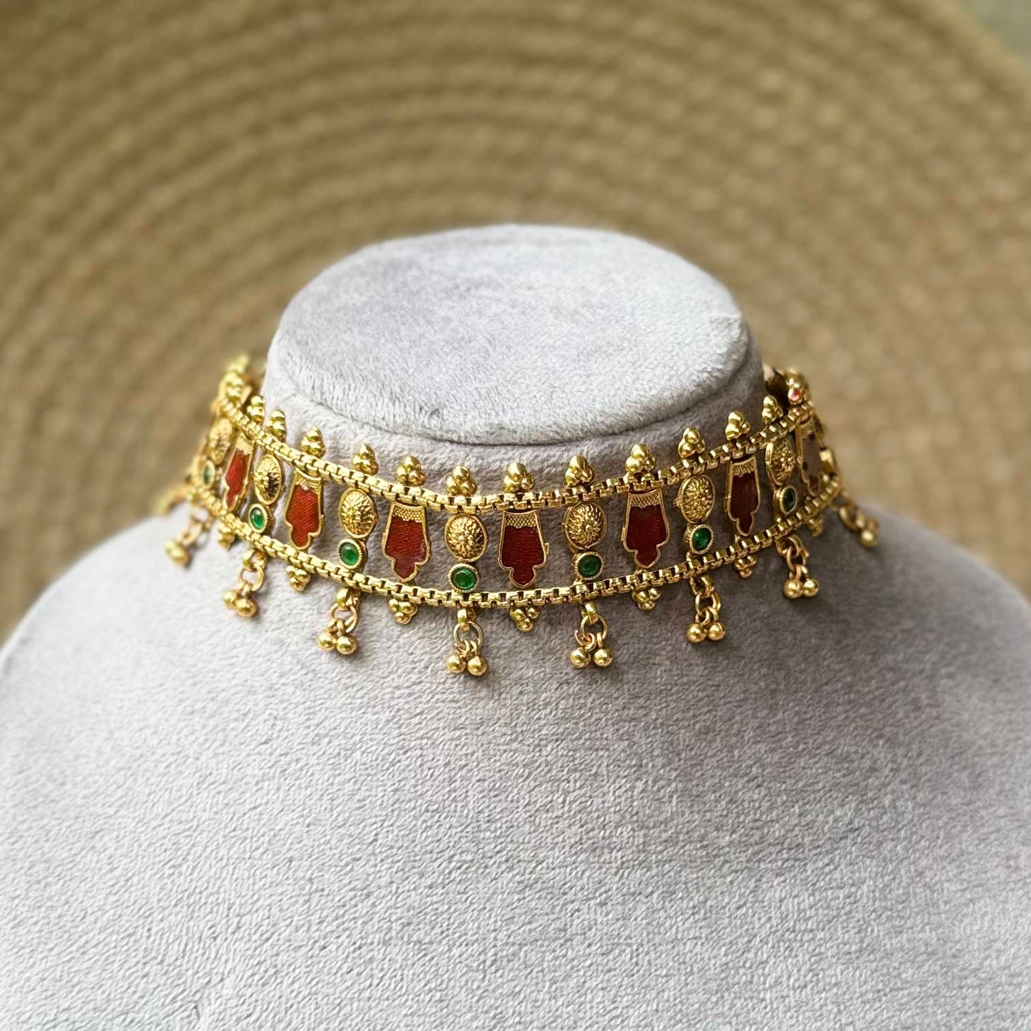 Palakka choker -RED