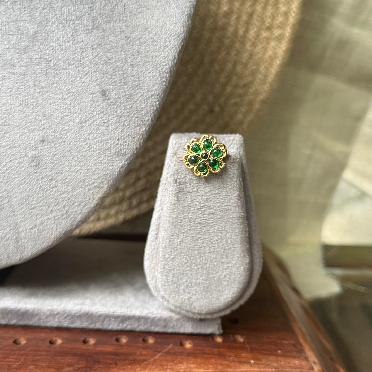 Floral Necklace -GREEN
