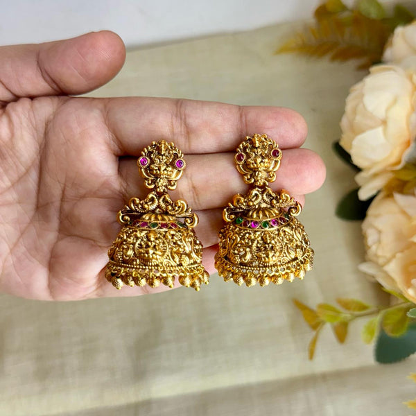 Jhumka with Gold Droppings. PREBOOKING OPEN. DISPATCH ON 09-09-2026-AJ1