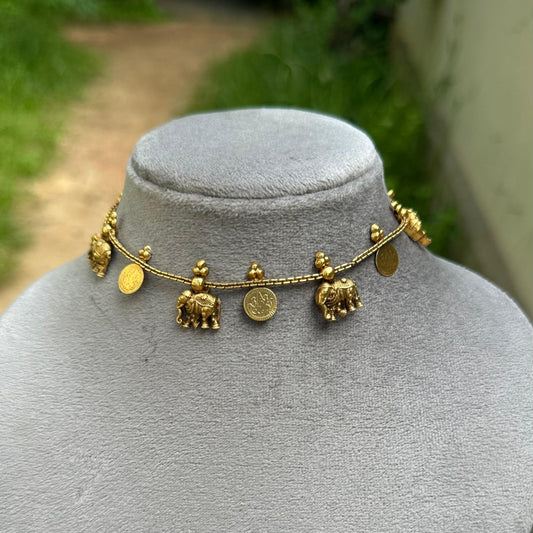 Elephant Coin Choker