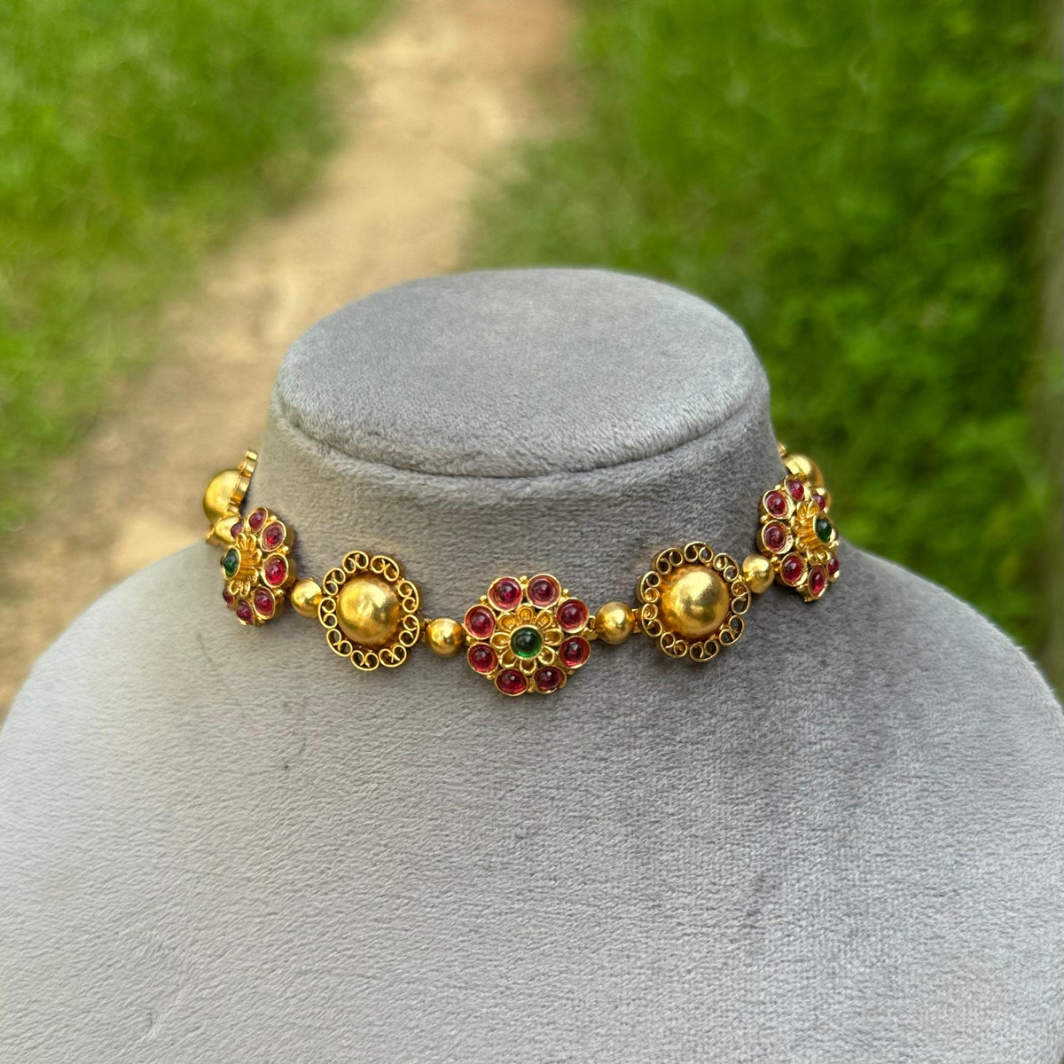 Designer Floral Choker