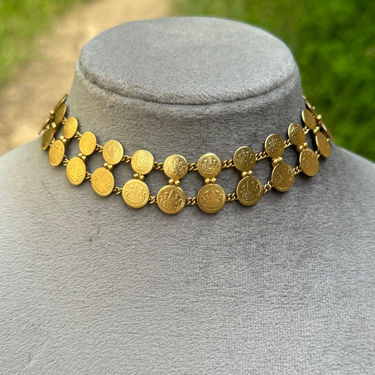 Double Layer Coin Choker