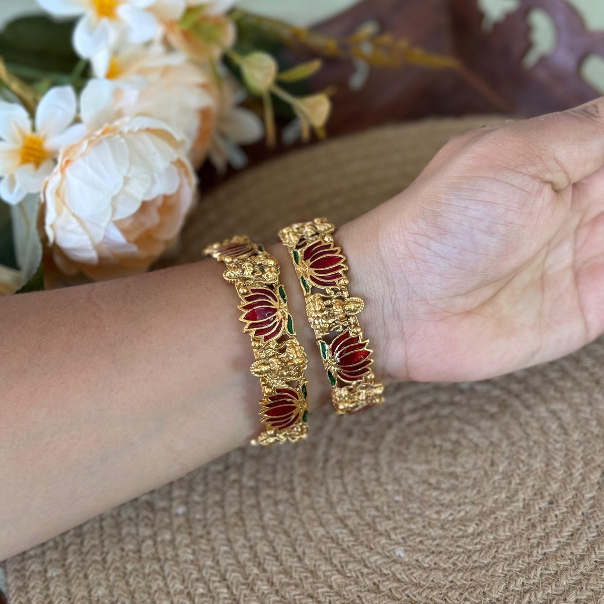 Lakshmi Lotus Bangles