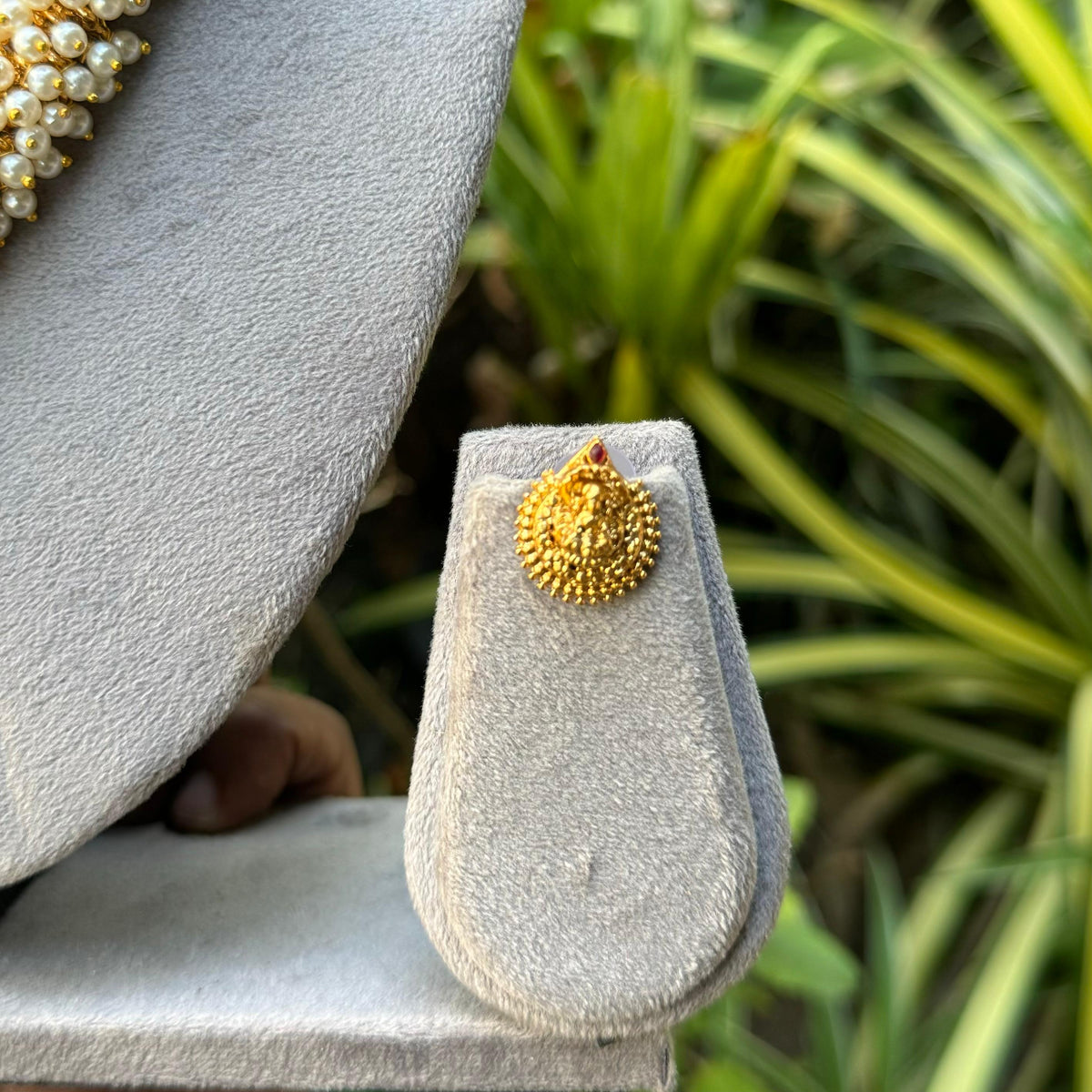 Pearl Hasli with Lakshmi Pendent-N21
