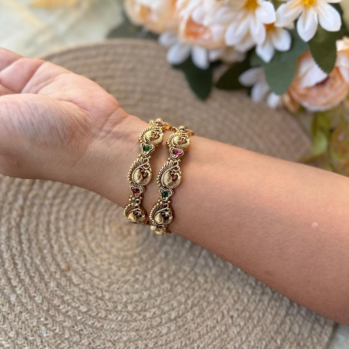 Peacock bangle-B4