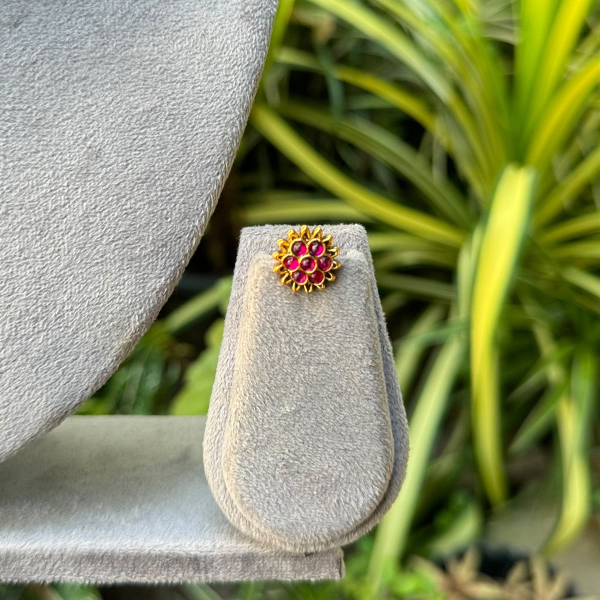 Elephant Floral Necklace RED- N18